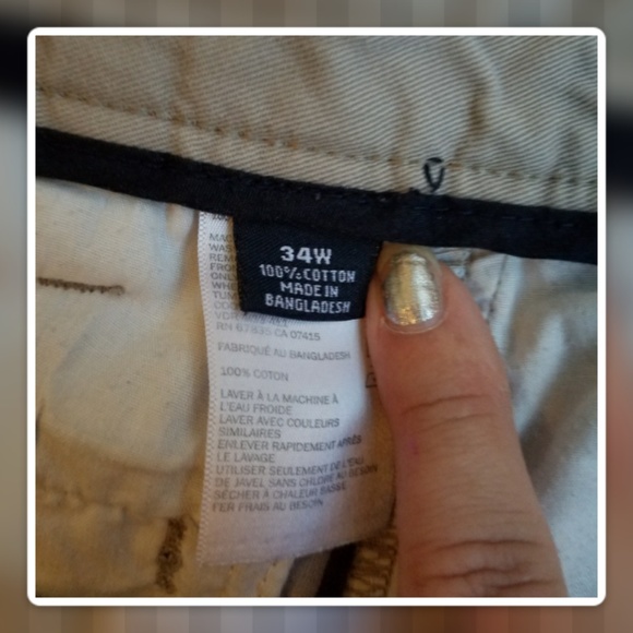 SOLD ~ Men’s Khaki Beige NAUTICA Shorts 34W - Picture 3 of 5